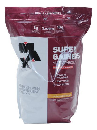 Super Gainers Anticatabolico Vitamina Fruta Max Titanium 3kg