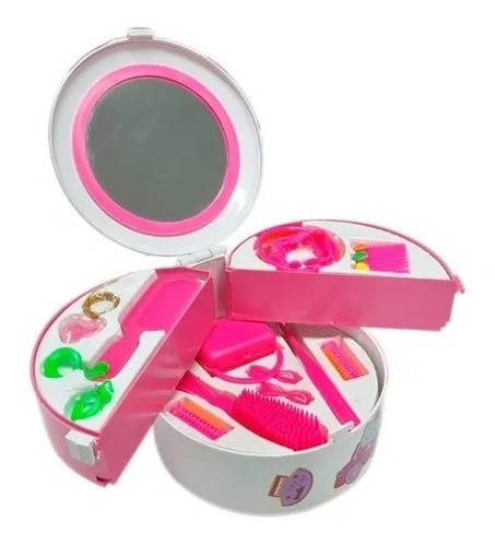 Neceser Set Belleza Espejo Maletin Accesorios Niña Juguete