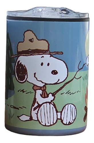 Termo Vaso Para Café Snoopy Doble Pared 350 Ml Acero Inoxida