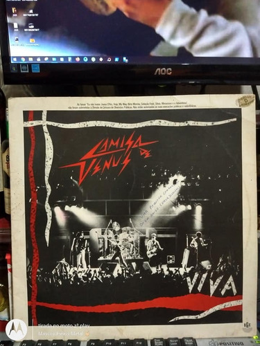 Lp Camisa De Vênus Ao Vivo 1986 Com Eu Não Matei Joana D'arc