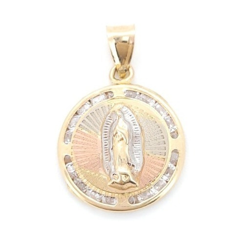 Medalla Virgen De Guadalupe En Oro Florentino De 10k