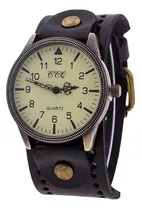 Comprar Reloj Pulsera, Pu Cuero Ancho Correa De Cuero Reloj De