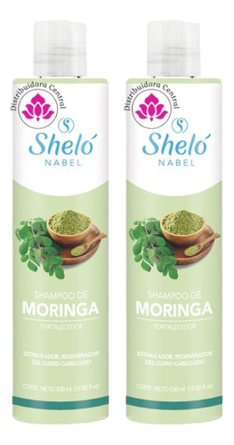 Shampoo De Moringa Shelo Nabel® 530ml. 2 Piezas