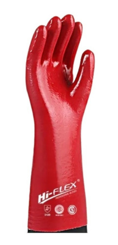 Guante Pvc Rojo Liviano 30cm Certificado 1ra Calidad Oferta