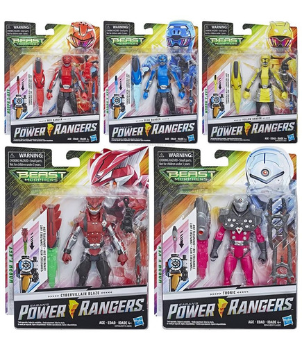 Blue Ranger Power Rangers Figura Hasbro Beast Morphers Nuevo