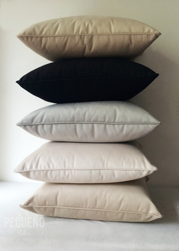 Imagen 2 de 7 de Almohadones Con Funda De Pana 60x40cm Pequeño Taller