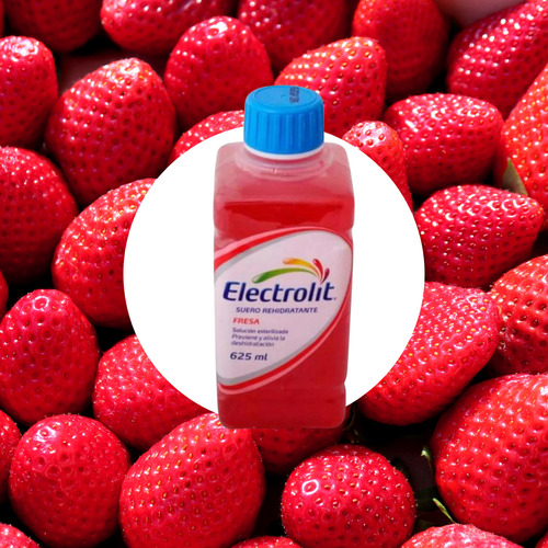 Pack 12 Suero Electrolit Sabor Fresa 625 Ml Rehidratante
