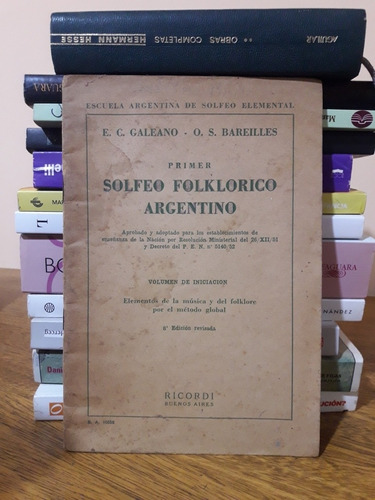 Primer Solfeo Folklórico Argentino Galeano Bareilles #