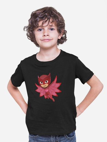 Imagen 2 de 3 de Polera Para Niña Unisex Estampada Con Diseño Pj Mask Amaya