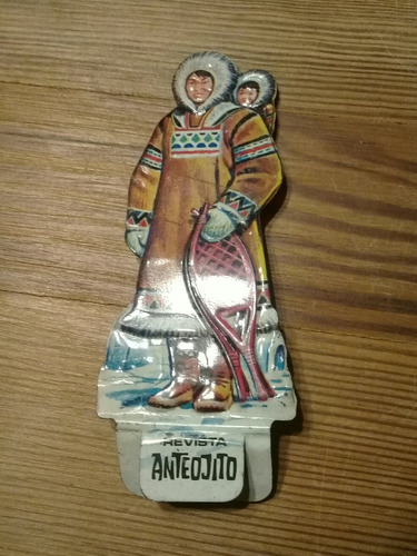 Figurita De Lata Revista Anteojito Esquimal Muy Buena