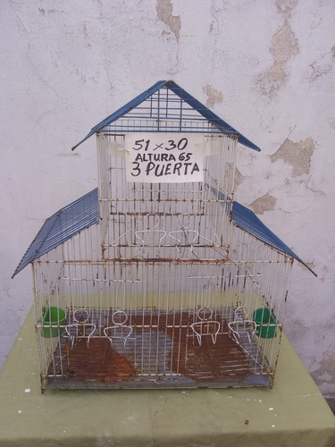 Aves Pajarera Jaula 51x30 T/casa