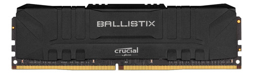 Memória RAM Ballistix color preto  8GB 1 Crucial BL8G32C16U4