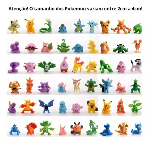 Pokémon Kit 48 Miniaturas Sem Repetições - Brinquedo Coleção