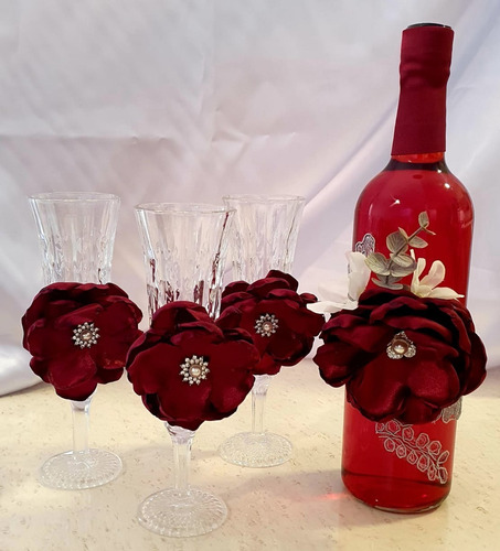 Set De Brindis ( 7 Copas Y Botella) Xv Años