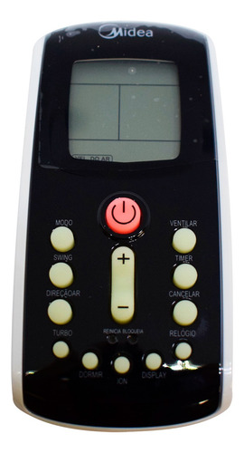 Controle Remoto Midea Inverter Quente E Frio 9 A 22 Mil Btus