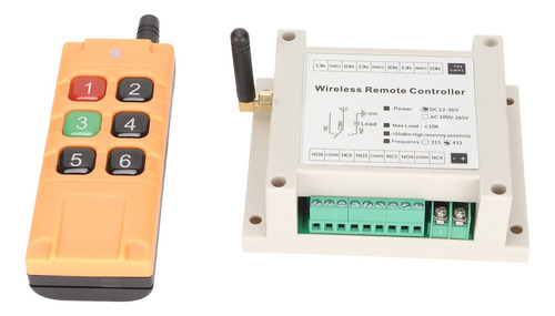 Interruptor De Control Remoto Multifuncional 6ch 433 Mhz Rem