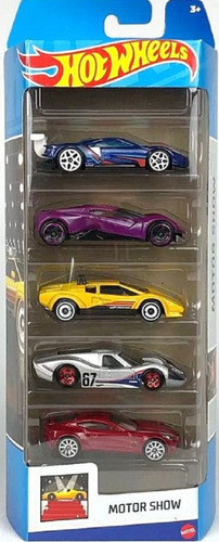 Pack X 5 Autos Hot Wheels  Motor Show 