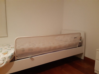 Barrera de seguridad para cama Summer Infant color blanco
