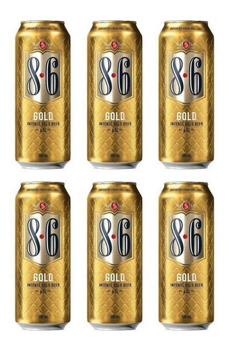 Cerveza Bavaria 8.6 Gold Lata 500ml Holanda Pack X6 Cuotas