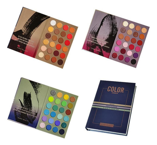 Paleta De 72 Sombras Colores Pigmentación Glitter Ojos Libro