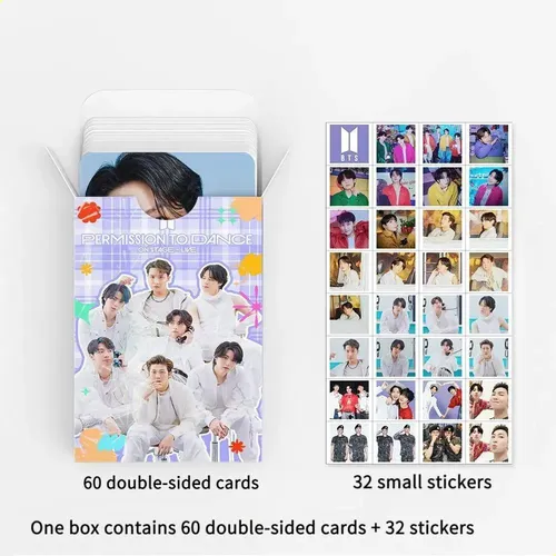 Mxbz Cartões De Coleção 92 Bts, Mini Adesivos, Cartões Sjq