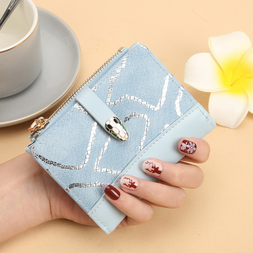 Cartera Corta Con Hebilla Cartera De Mujer Colores Elegir