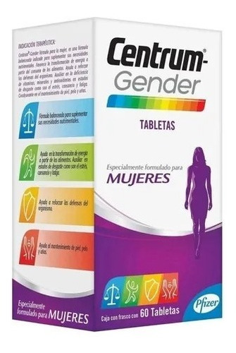 Centrum-gender Mujeres Caja 60 Tabletas