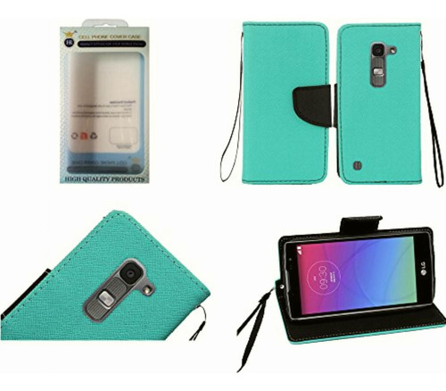 Hrwireless Funda De Piel Sintética Con Tapa Para LG Spirit,