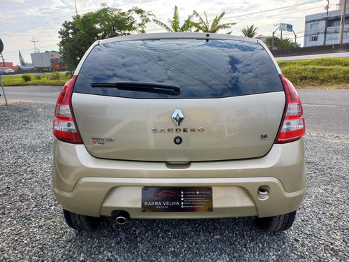 Imagem 3 de 5 de Renault Sandero Vibe 1.6 Bege 2012