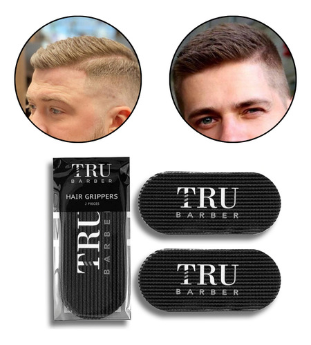 Kit Combo Barbería Tijeras Capa Set Peines Navaja Portatalco Azul Acero