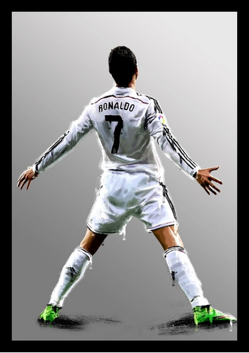 Quadro Cr7 Cristiano Ronaldo 42x29cm