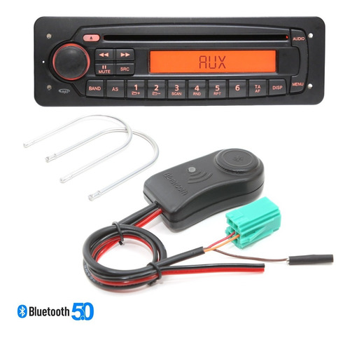 Interface Bluetooth Aux Para Cd Original Fiat Brinde Chaves