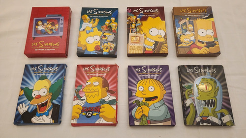 Lote 8 Temporadas Completas Los Simpsons 32 Dvds Serie Tv