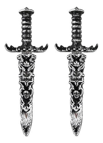 Daga De Plástico, Espada De Juguete, No Afilada, Falsa, 2 Un