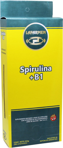 Spirulina + B1 X 300comp- Lafarmen