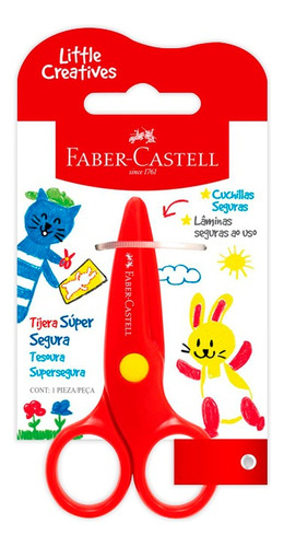 Tijera Para Preescolar Faber Castell Super Segura