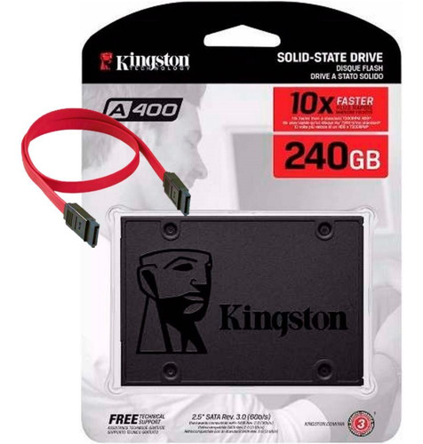 Kingston Ssd 240gb Disco Duro Solido Gamer + Cable Tranza