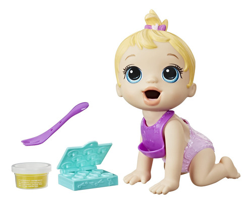 Boneca Baby Alive Lil Snacks Come Cocô, Lanche, 20 Cm, Cabel