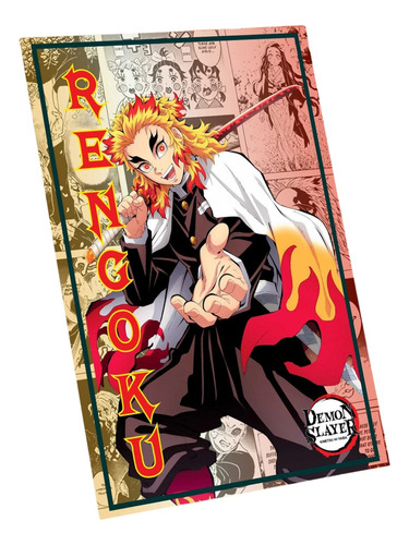 Poster Mural Hd  Full Color - Demon Slayer - Rengoku