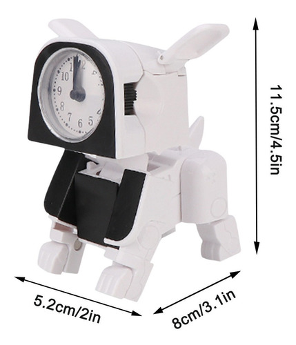 Despertador De Perro Robot Deformado Puntero Creativo Niño 