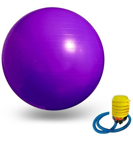 Pelota Balon 65 Cm + Inflador Yoga Pilates / Disparocl