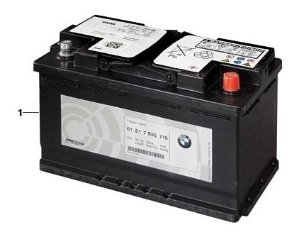 Batería Agm Original (92 Ah) 12v Bmw Serie 7 F01 08/15