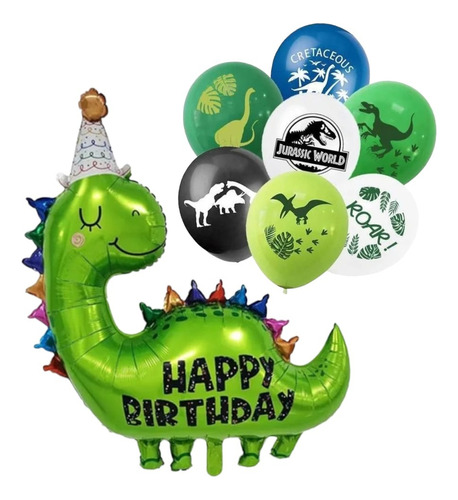 Set De Globos Aluminio + Látex  Diferentes Diseños Infantil