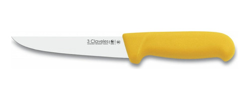 Cuchillo Carnicero Mango Amarillo 8'' Ref.1376 3 Claveles