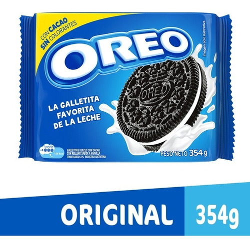 Imagen 1 de 1 de Galletita Oreo Clasica Tripack 354grs