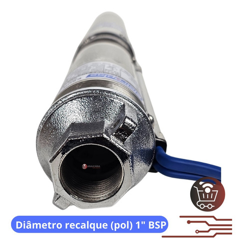 Bomba Submersa Caneta Palito 1/2hp Eletroplas 65mca