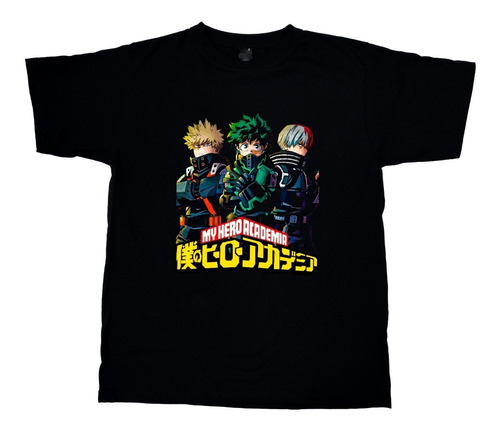 Camiseta Estampada My Hero 1 Anime P Niño Adulto