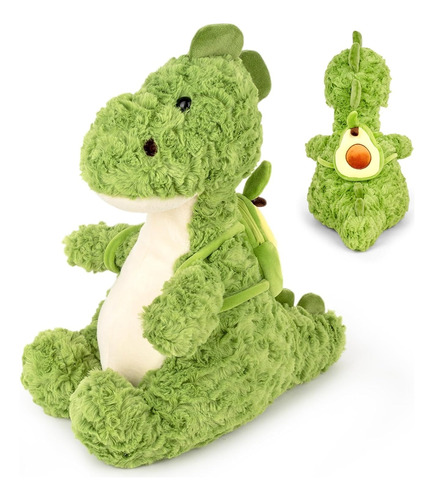 Peluche Dinosaurio Adorable Con Mochila Aguacate Super Suave