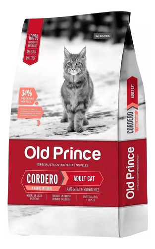 Old Prince Gato Adulto Cordero Y Arroz 7.5k