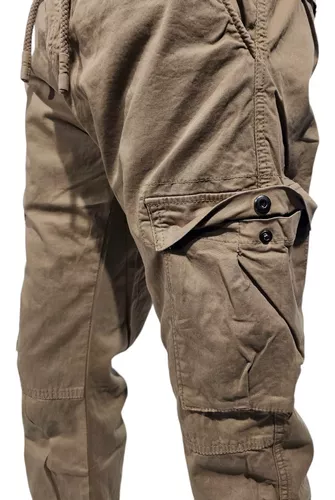 Pantalon Jogger Cargo Hombre Gabardina Premium Oldtown Polo